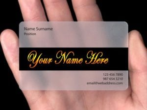 1000 Plastic Business Card Printing