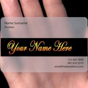 1000 Plastic Business Card Printing