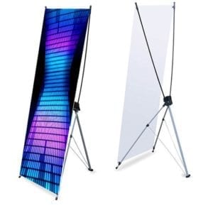 24"w x 66"h Portable X Banner Trade Show Display