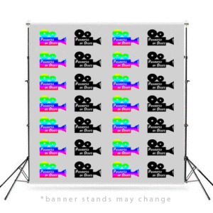 Step and Repeat Red Carpet Trade Show Photo Backdrop 8x8 Banner