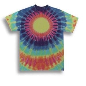 Center Burst 6 Tie Dye T Shirt