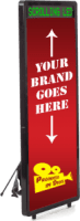 Human Walking Billboard Sign Backpack Lighted Display