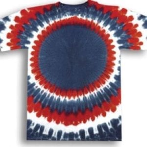 Patriotic V Dye Tie Dye T Shirt
