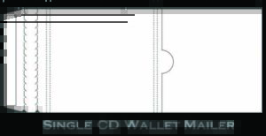 CD Cardboard Wallet Mailer