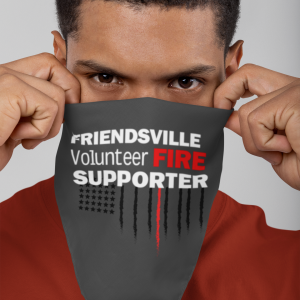 bandana style firefighter support mask