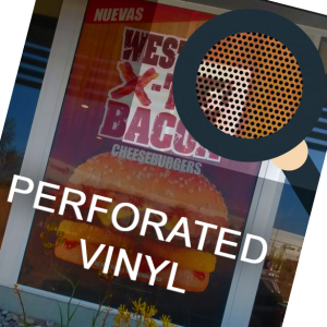 perforated window see through 2 way vinyl printing company