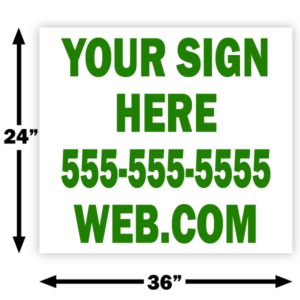 yard sign printing cheap