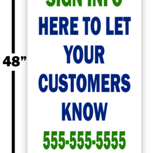 yard bandit sign printing