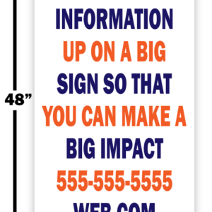 48x36 big yard sign printing shop