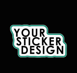 Die cut custom color sticker printing