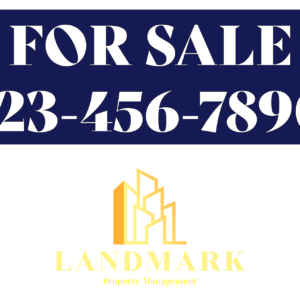 Real estate yard sign printing
