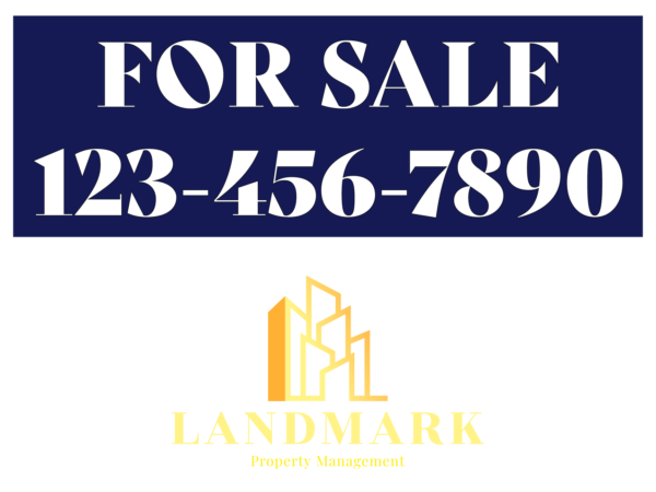 Real estate yard sign printing