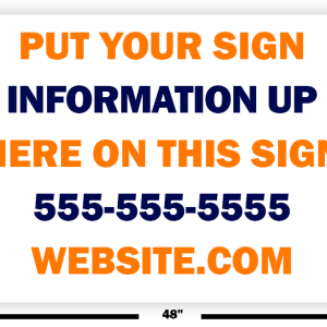 Yard & Bandit Signs 10mm Corrugated plastic heavy duty sign printing 32 x 48 single/double 02-11-2021
