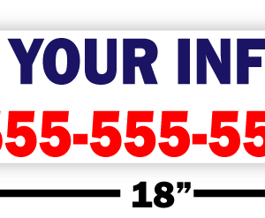 Yard & Bandit Signs 6 x 18