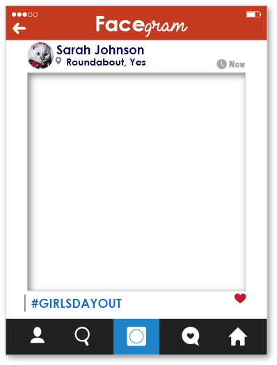 Selfie Instaframe Snap chat style photo party frames